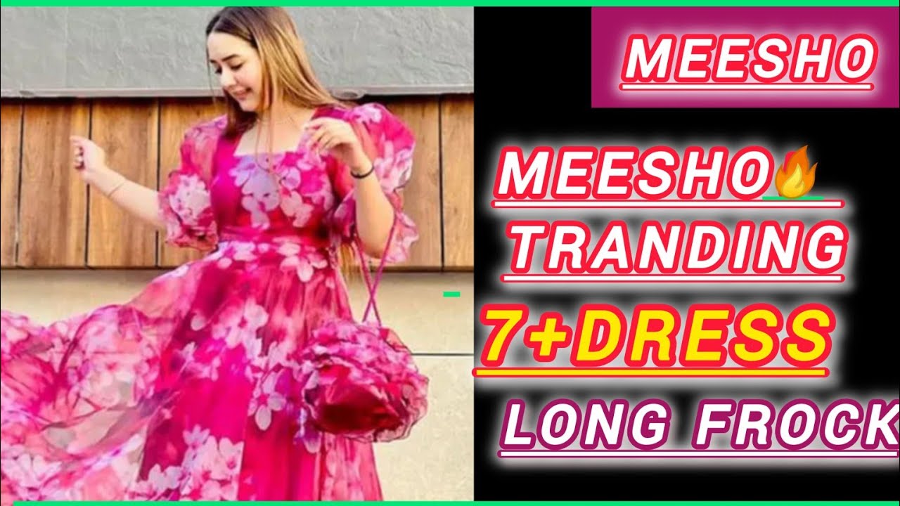 💕Meesho tranding frock for summer🔥💥 || #moneyofficial #meesho 