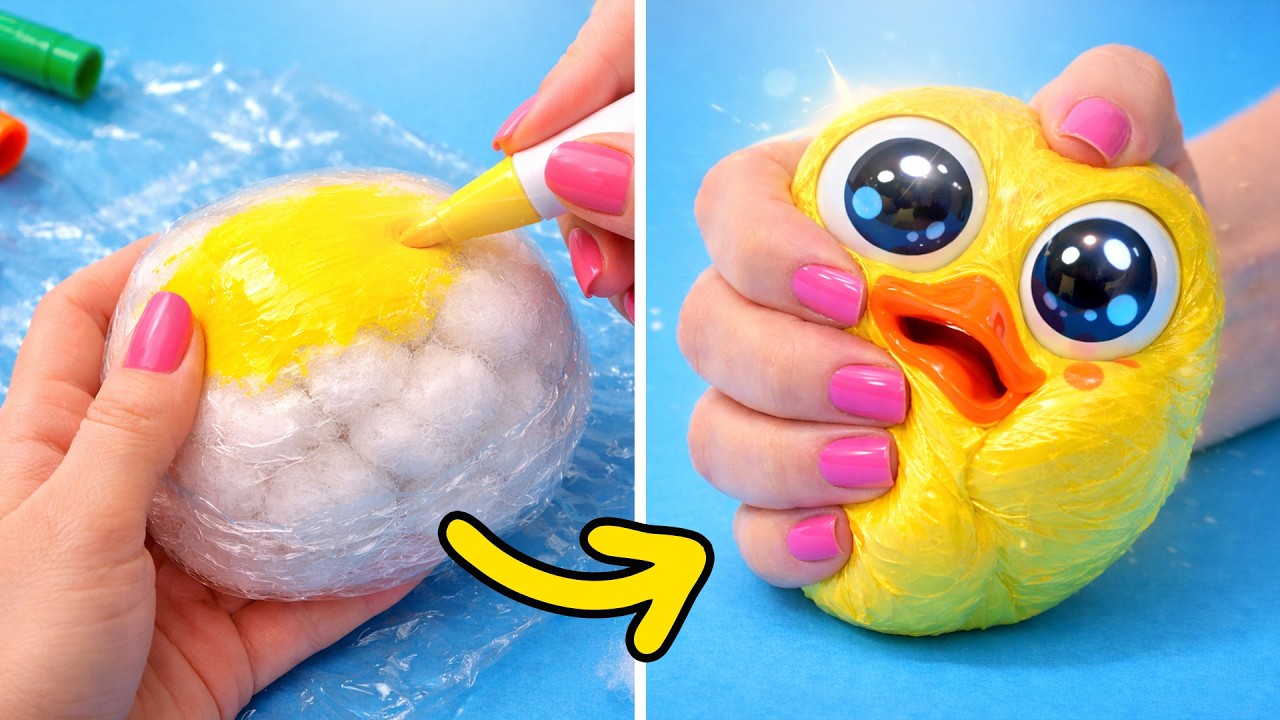 SQUISHY FÁCIL pra Fazer em Casa, Mágicas Divertidas e As Guerreiras do K-POP em BEADS 🥰