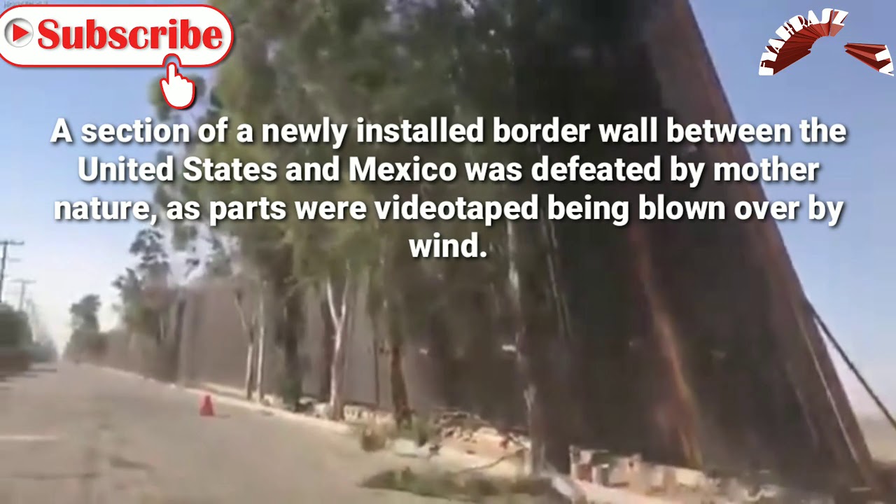 Trump's Border Wall Gets Blown Over By A Gust Of Wind