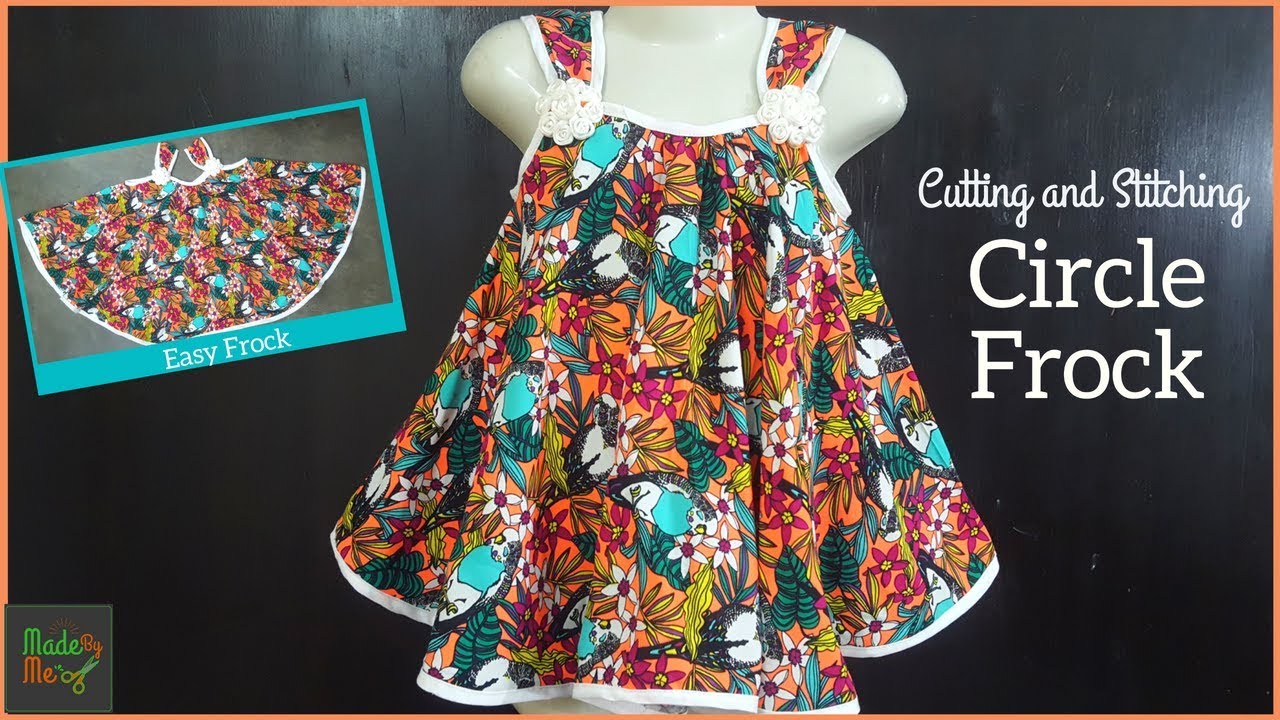 Circle Frock Cutting and Stitching (English Subtitle)