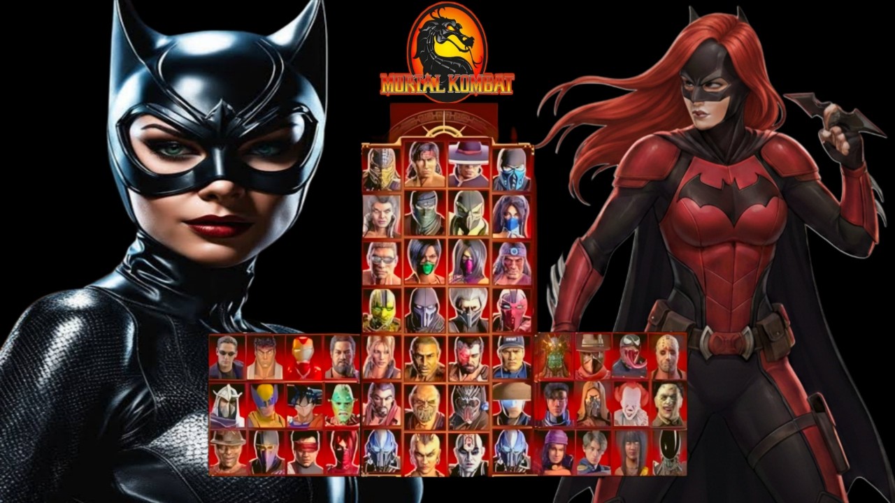 Mortal Kombat 9 - CATWOMAN & BATWOMAN MOD - NEW Expert Tag Ladder Gameplay