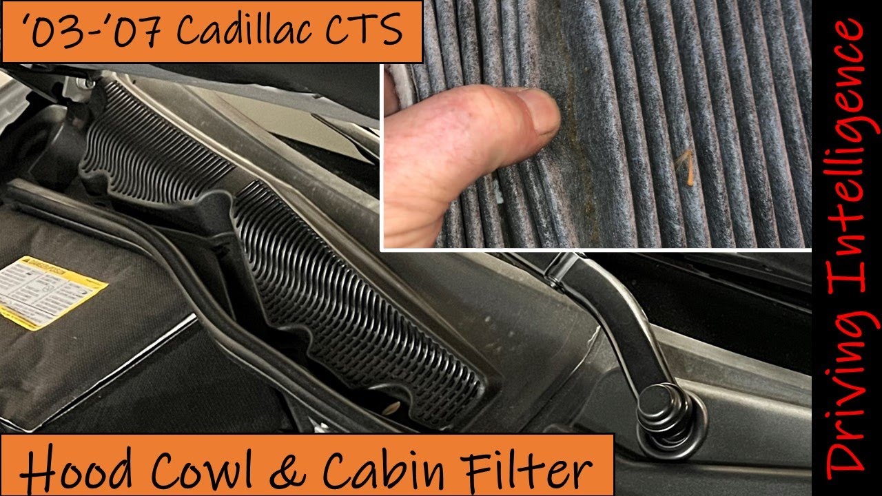 Windshield Wiper, Hood Cowl & Cabin Air Filter Removal: 1st Gen '03-'07 Cadillac CTS, CTS-V