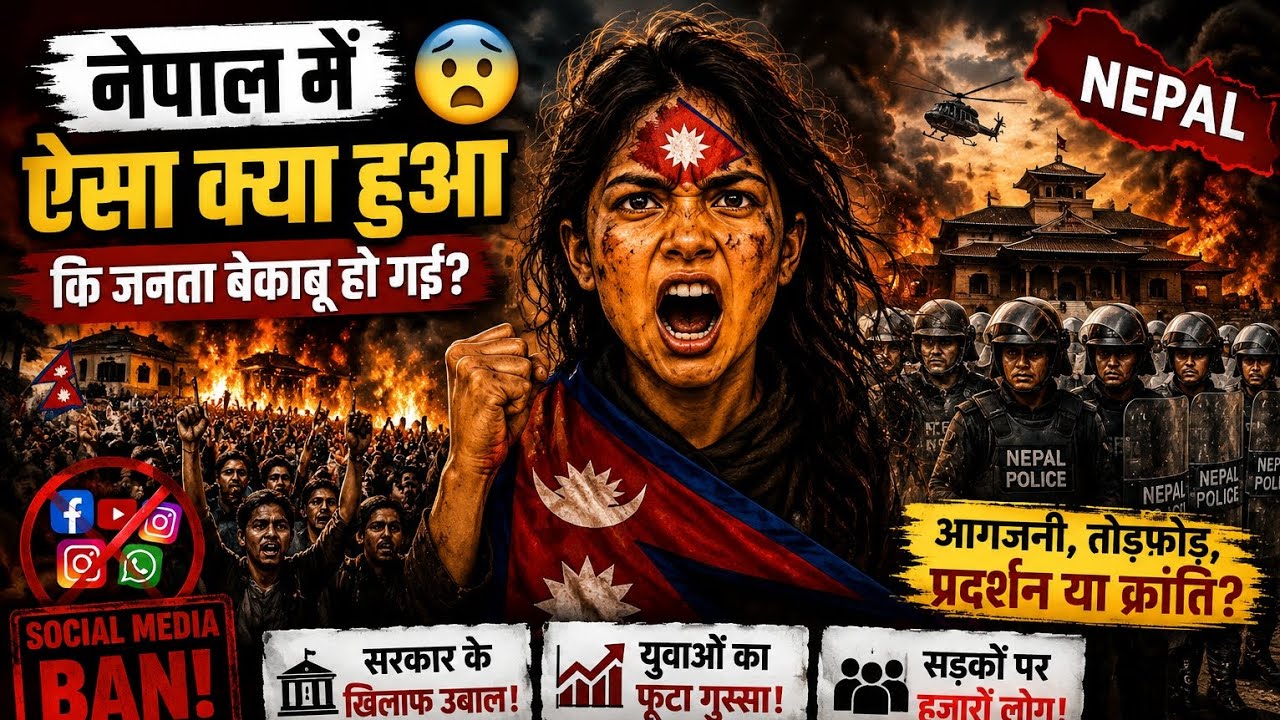 Nepal Crisis Explained: Internet Ban, Protest और सड़कों पर उतरी जनता 😱