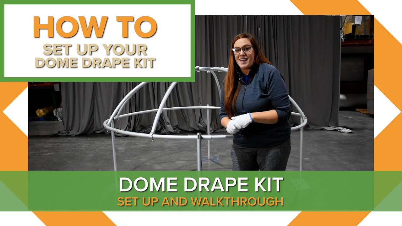 Dome Drape Support Kit  Setup | Pipe and Drape Tutorial | CanvasEtc