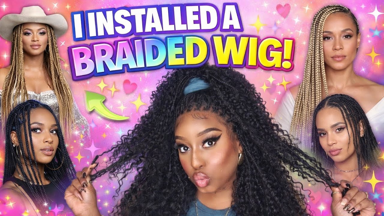 DIY BOHO BRAIDS  AT HOME  | JALIZA.COM #braidedwig #bohobraids #lacewigs 