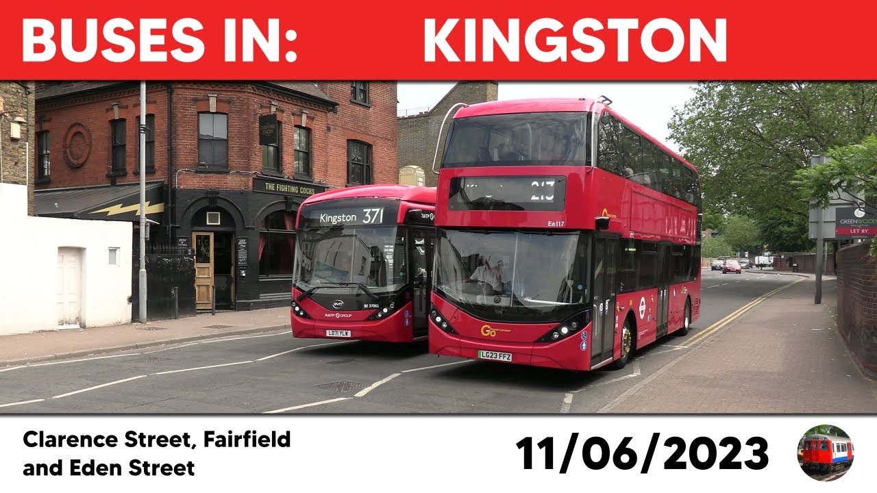 London buses in Kingston 11/06/2023