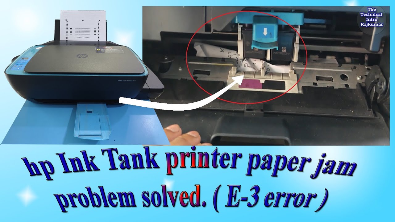 HP Ink Tank 419 printer paper jam problem solved. HP ink tank printer output tray paper jam fixed.