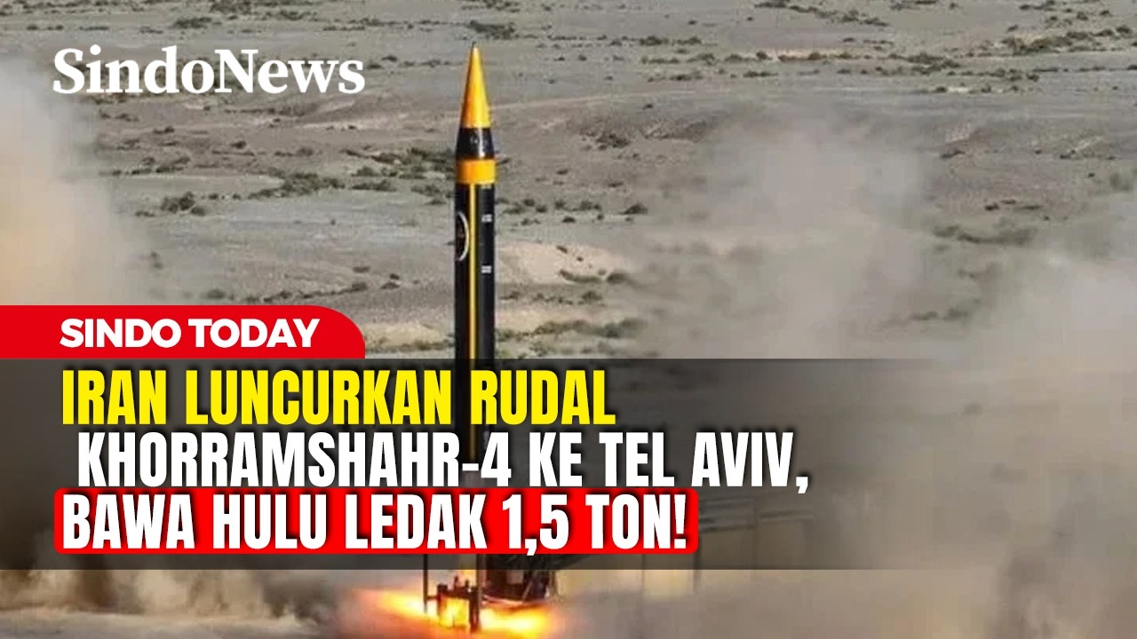 Iran Luncurkan Rudal Khorramshahr-4 ke Tel Aviv, Bawa Hulu Ledak 1,5 Ton!