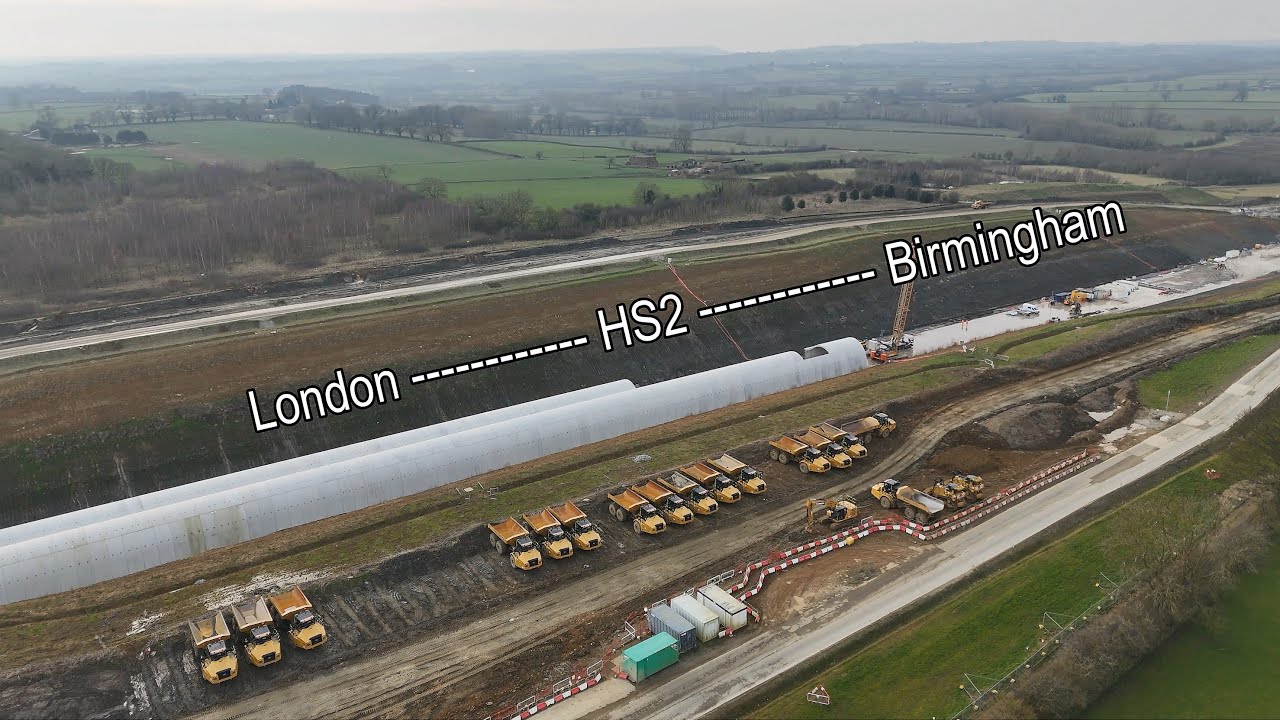 HS2 Chipping Warden green tunnel February 2025
