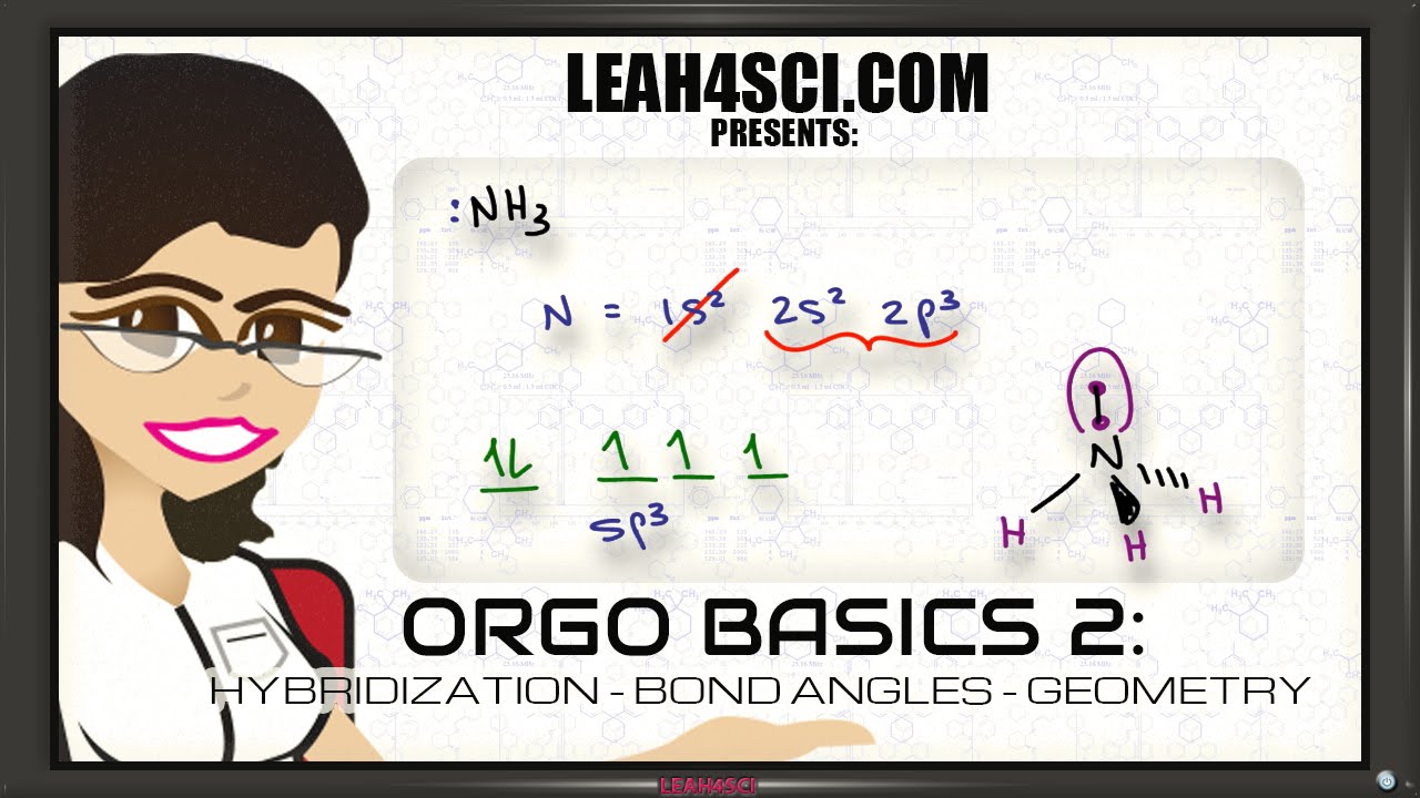 sp3 Hybridization and Bond Angles in Organic Chemistry Basics 2
