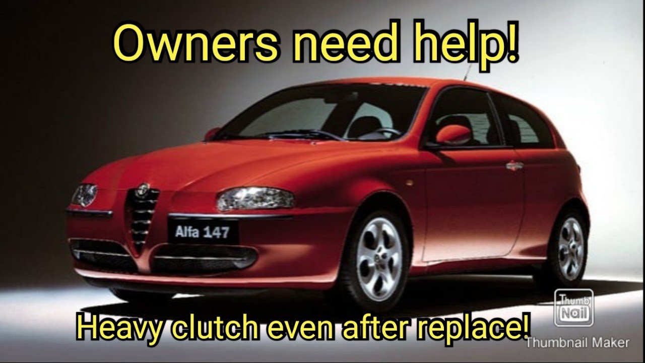 Reaching out, helping others. Alfa Romeo 147, hard and squeaky clutch pedal.