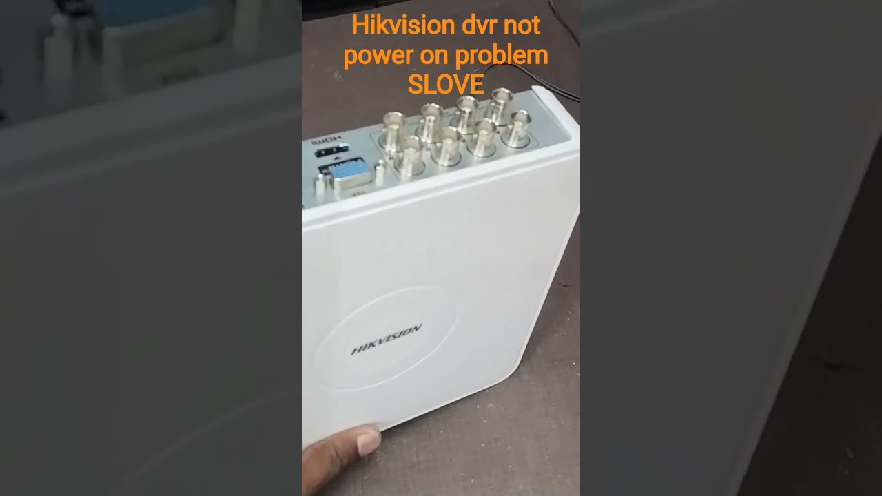 HIKVISION DVR NOT POWER ON PROBLEM SLOVE #dvr #cctvcamera #latop