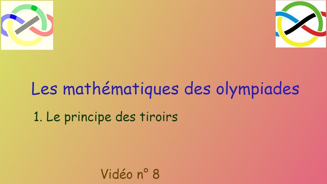 Vidéo 8 sur le principe des tiroirs