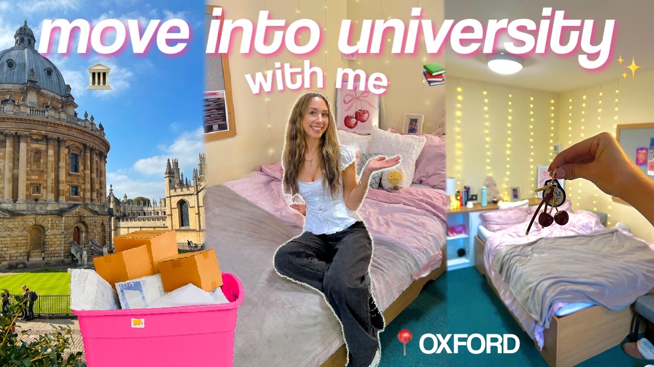MOVING INTO UNIVERSITY VLOG 2025! packing, room transformation + freshers haul