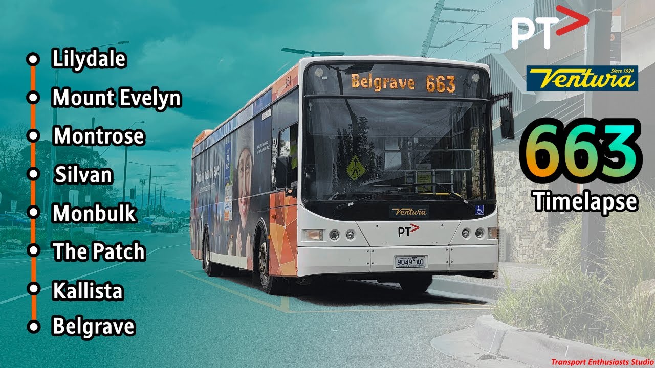 [Ultimate Greenery][4K60] Ventura #854@663 Lilydale to Belgrave Timelapse