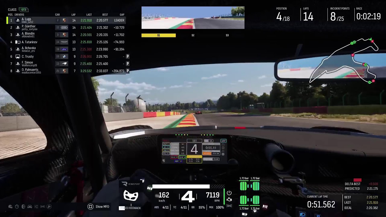 RENNSPORT PS5 | Spa-Francorchamps | Porsche 911 GT3 R EVO (992)