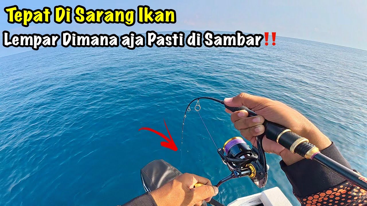 MANTAP POOLL !!! CUACA TEDUH & IKAN RAKUS MANCING JIGGING KEDALAMAN 30 METER PANEN STRIKE