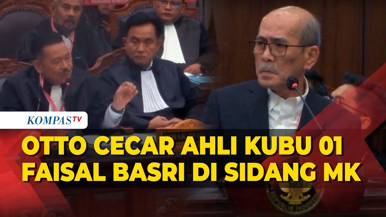 Otto Hasibuan Cecar Ahli Kubu 01 Faisal Basri di Sidang MK, Singgung Persoalan Bansos