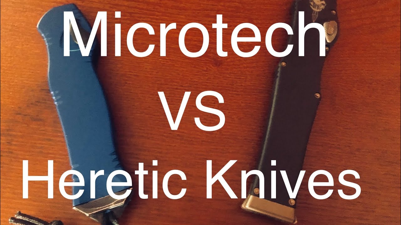 Microtech Knives VS Heretic knives: The single action showdown