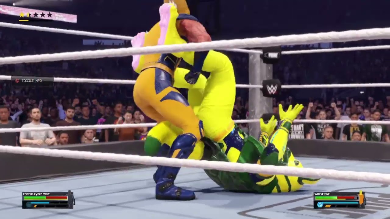 WWE 2K25: Кибер-волк Крисзилла против Росомахи