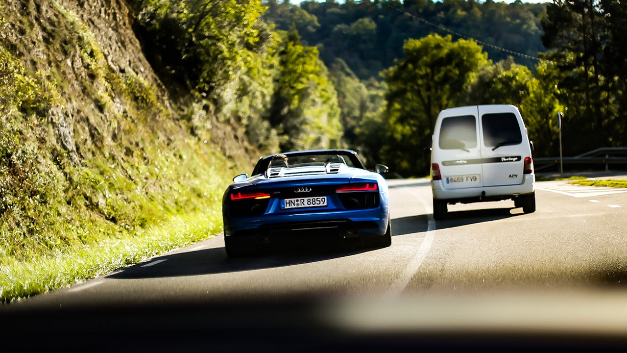 2017 Audi R8 V10 Spyder - Spain ROADTRIP (60FPS)
