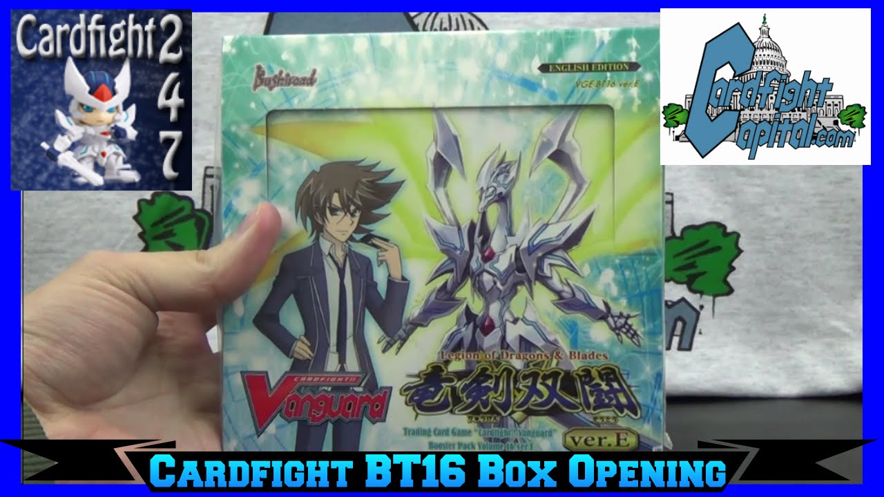 Cardfight Vanguard Legion of Dragons & Blades BT16 Ver. E Booster Box Opening
