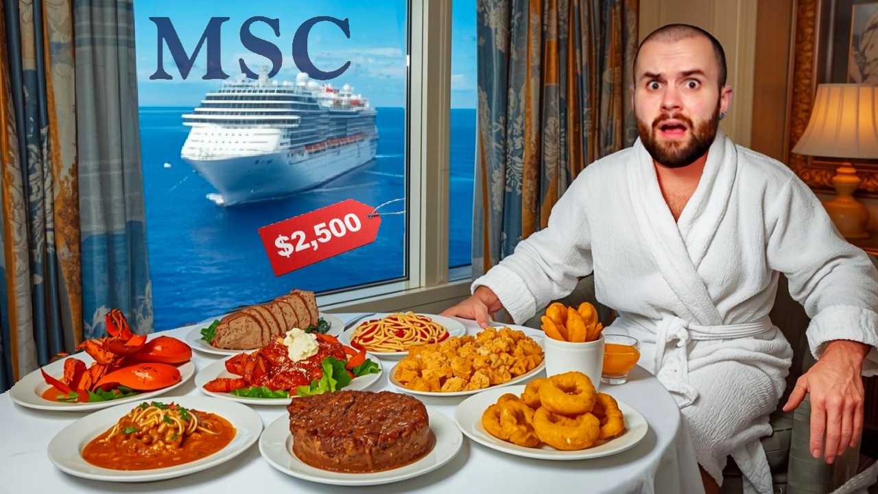 I booked a MSC Yacht Club SUITE just for the food ($2500 Cruise Trip)