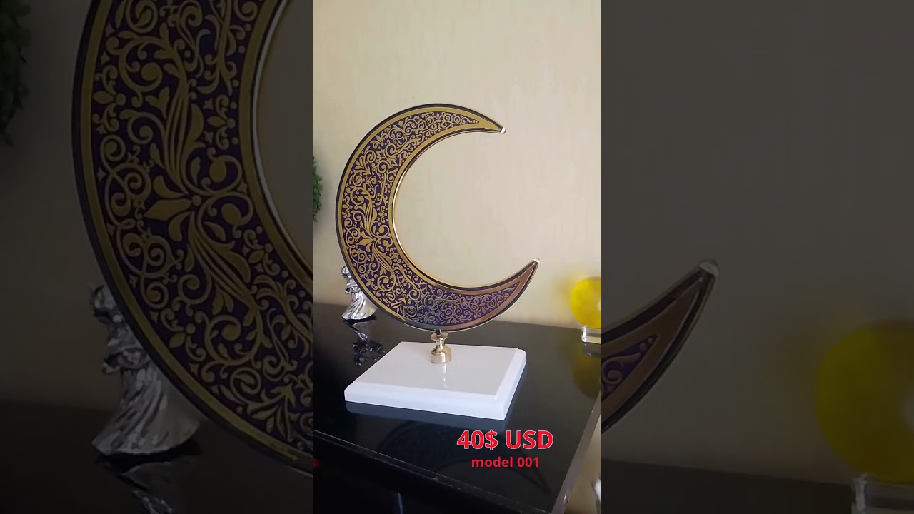Рамадан декор. Фигурка полумесяц #ramadan decor. Hilal ramazan. تمثال هلال رمضان ramadan decoration