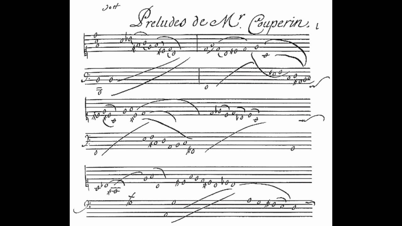 Louis Couperin Prélude non mesuré d minor