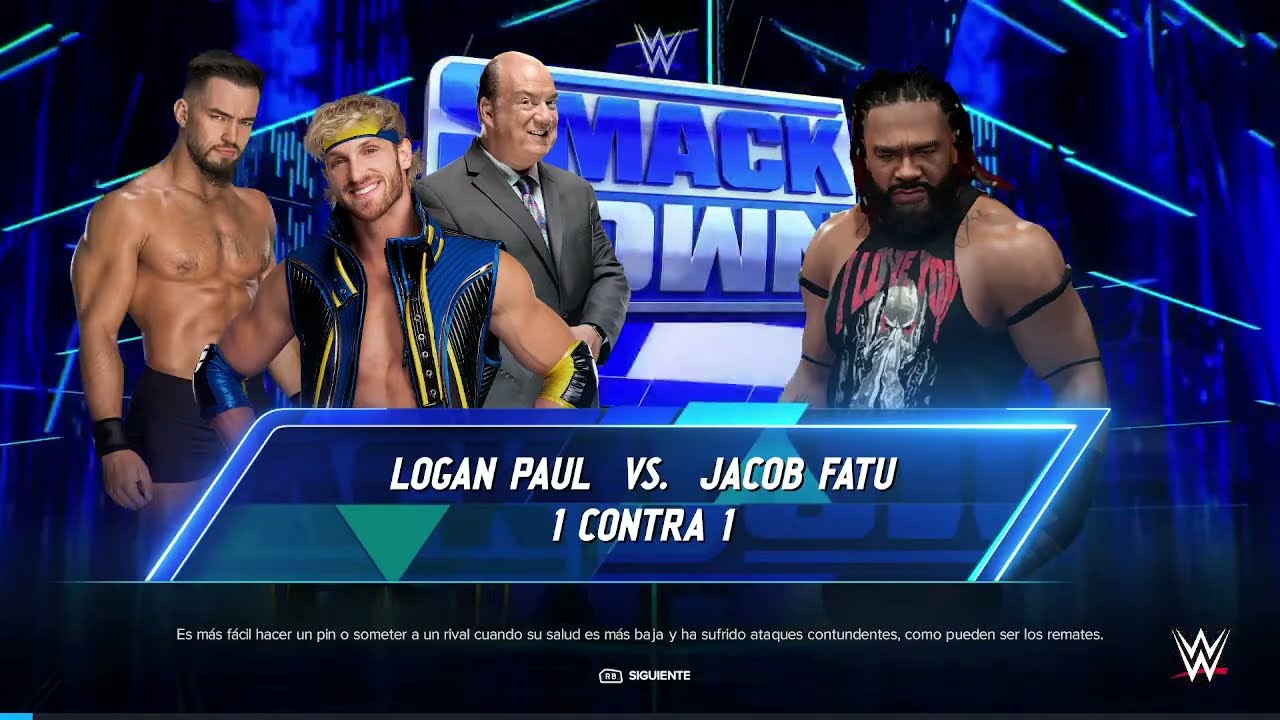 WWE 2K24 SmackDown | Logan Paul vs Jacob Fatu