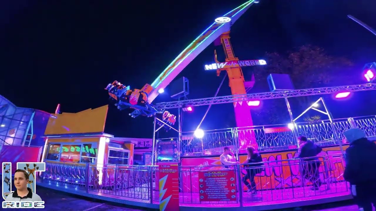 Manège XXL NEW WORLD - Foire Saint-Romain 2022 | Off ride POV #rouen #attraction #foire