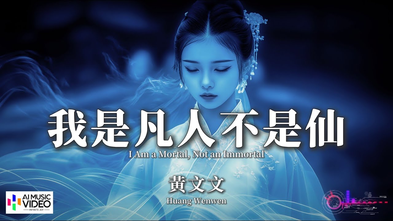 【高清MV】黃文文 - 我是凡人不是仙【Pinyin + Eng Sub | AI音樂視頻 | 繁體拼音英文動態字幕】 Huang Wenwen 【黄文文 -  我是凡人不是仙】