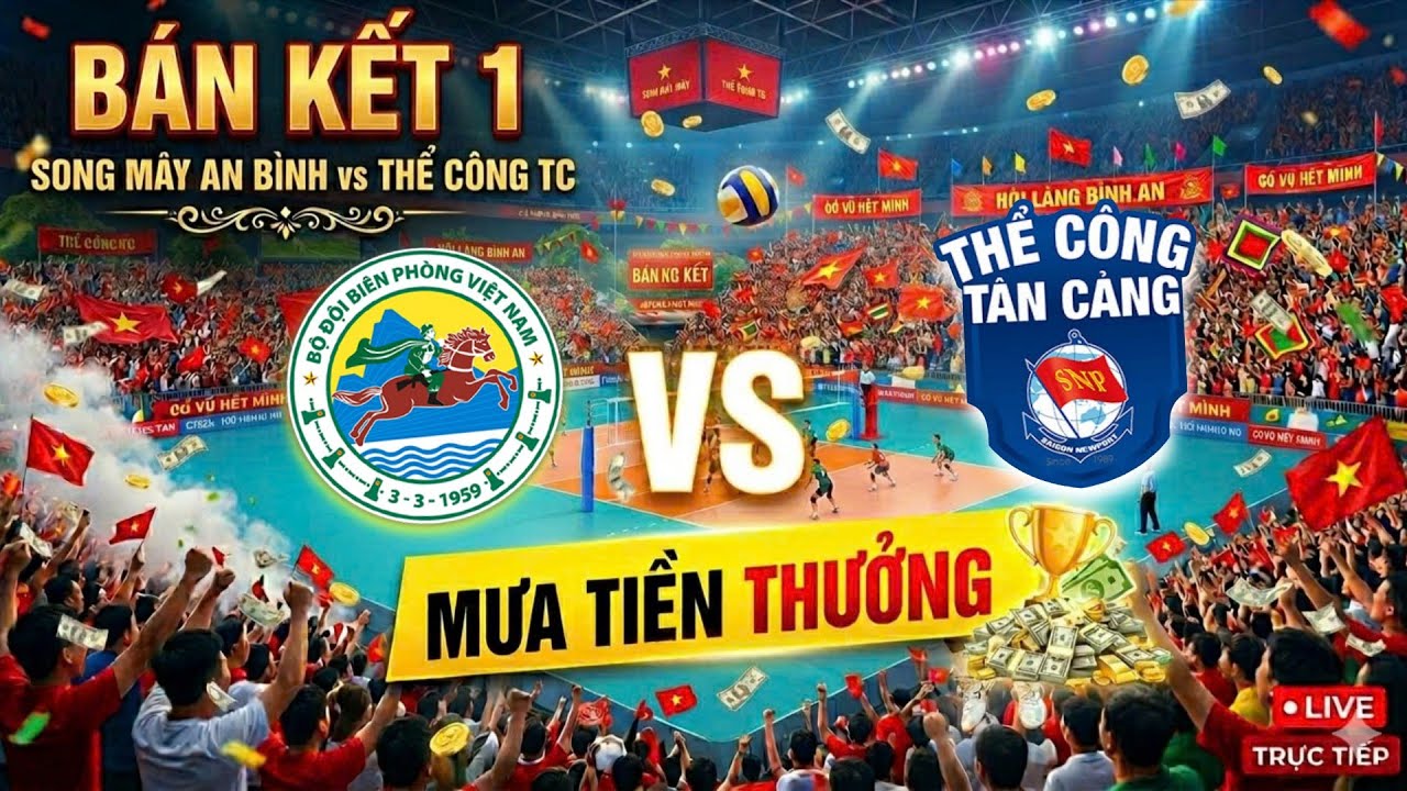 🔴 BÁN KẾT 1 : SONG MÂY AB - THỂ CÔNG TC - HỘI LÀNG BÌNH AN BẮC NINH 2026