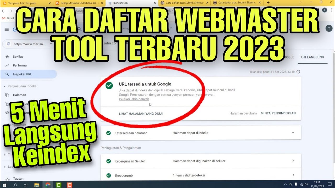 Cara daftar Blog ke Google Webmaster Tool terbaru 2023