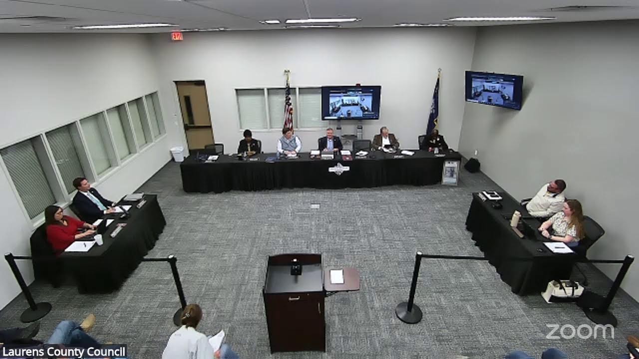Laurens County Council Zoom Meeting
