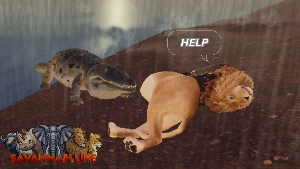 Hunting as Crocodile in Savannah Life ⏐ Roblox PT2