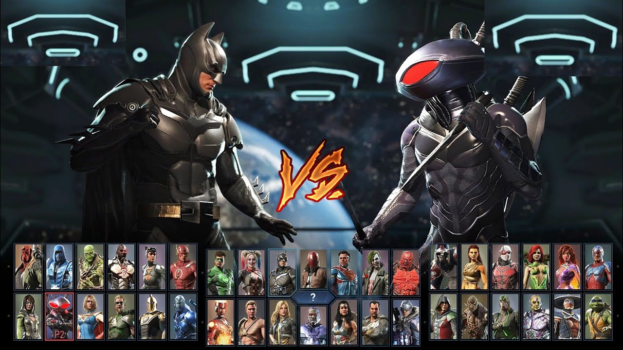 Injustice 2 Gameplay Batman Vs Black Manta & Super Moves