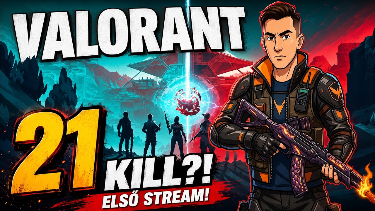 ELSŐ VALORANT STREAMEN 21 KILL ELSŐ HELY? I Brutális mit mentem