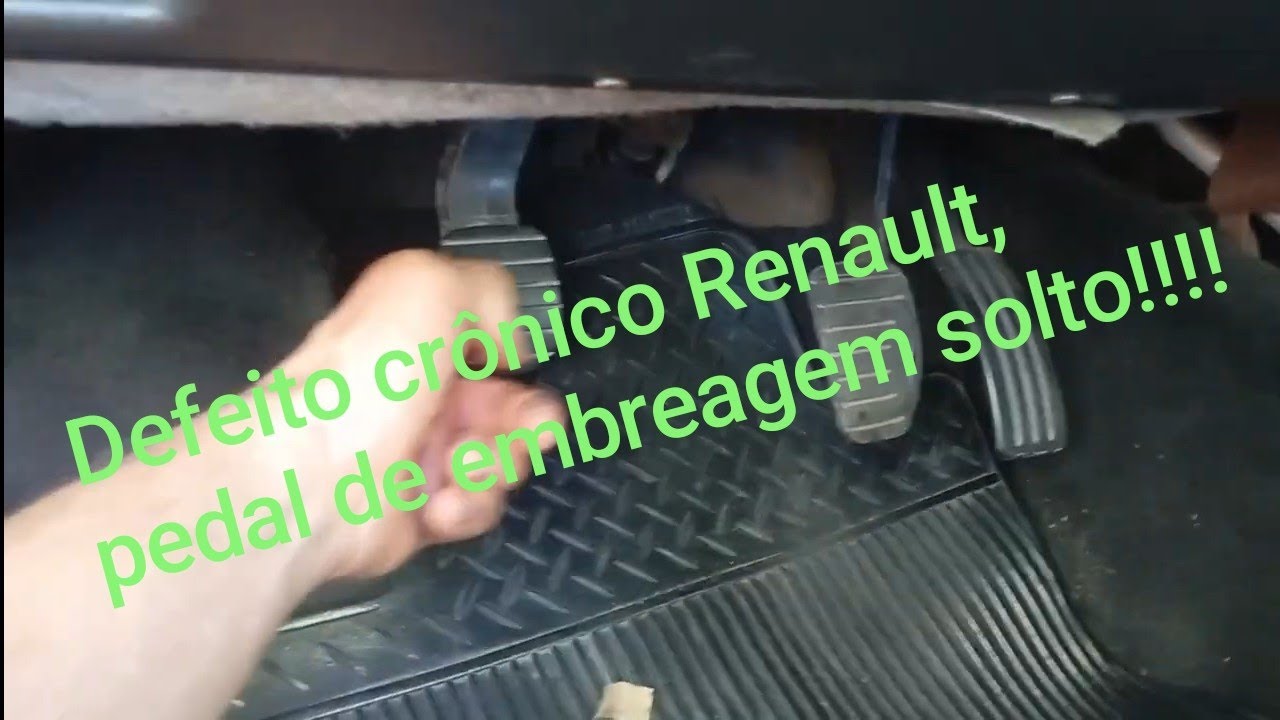 Pedal de embreagem solto Renault Duster , Sandero, Logan. 