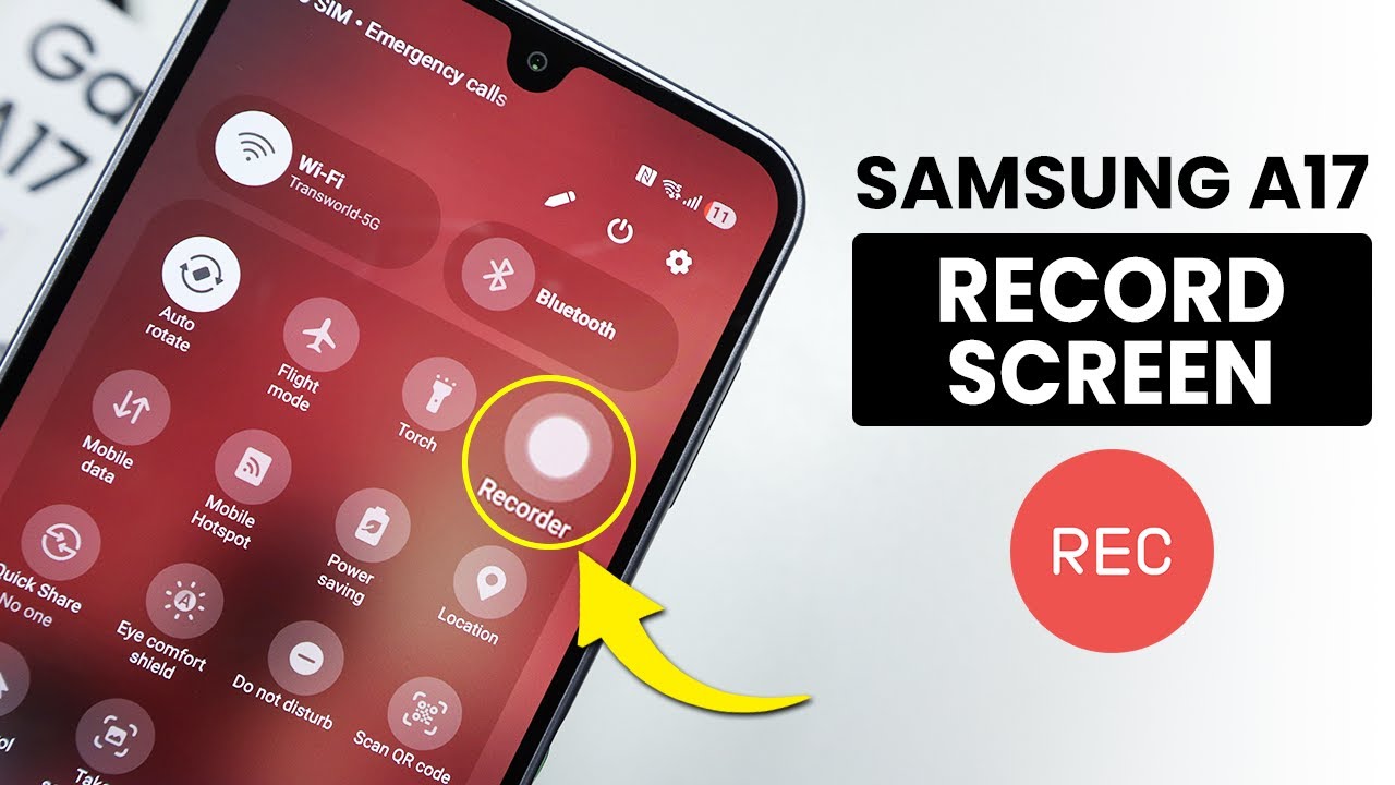 Как записать экран на Samsung A17 — Настройки записи экрана