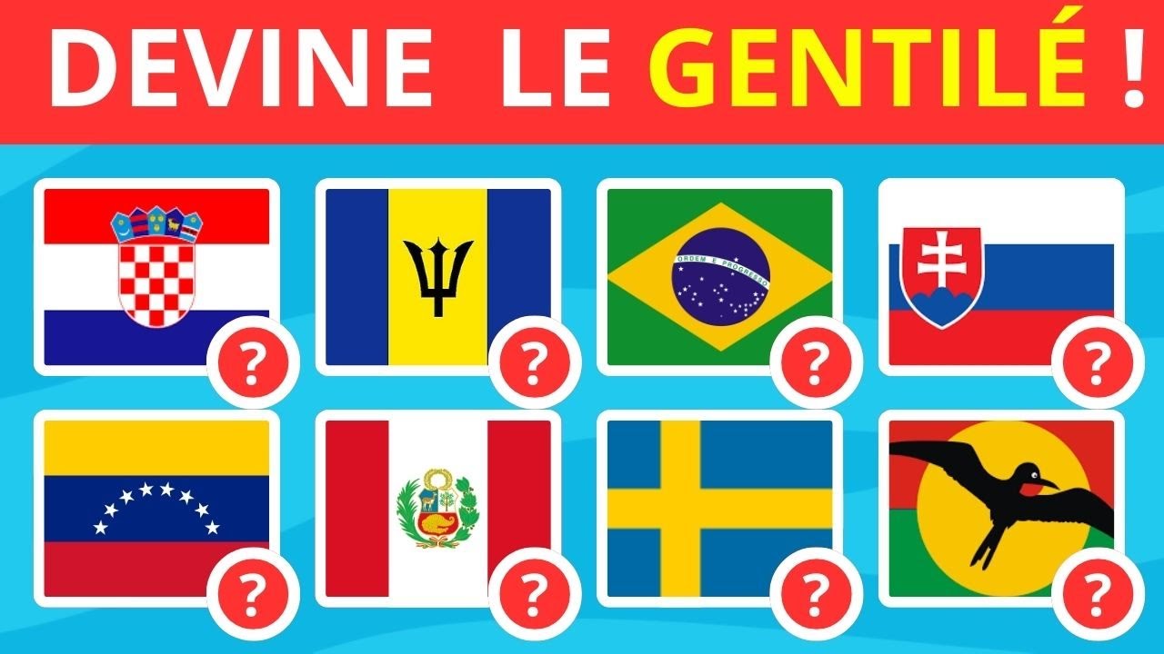 Devine le Gentilé du Pays ! 🌍🎓 | Combien en Connais-tu ? | quiz Gentilé