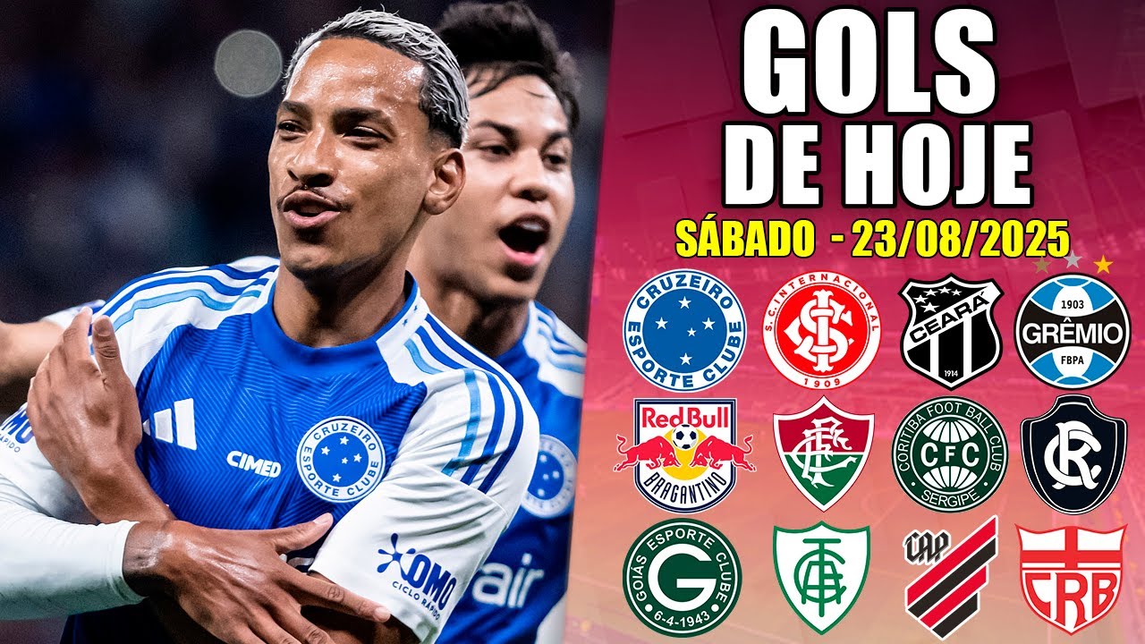 ⚽TODOS OS GOLS DE HOJE S&Aacute;BADO 23/08/2025 &ndash; GOLS DO DIA PELO BRASILEIR&Atilde;O S&Eacute;RIE A, B, C E D (COMPLETO)
