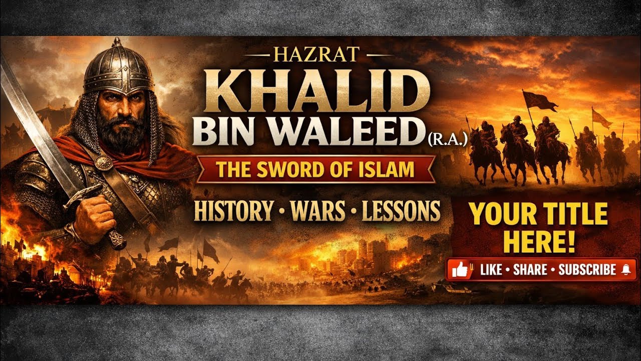 Hazrat khalid bin waleed | sword of Allah | Seerat e sahaba |  islamic stories |khalidbinwaleed life