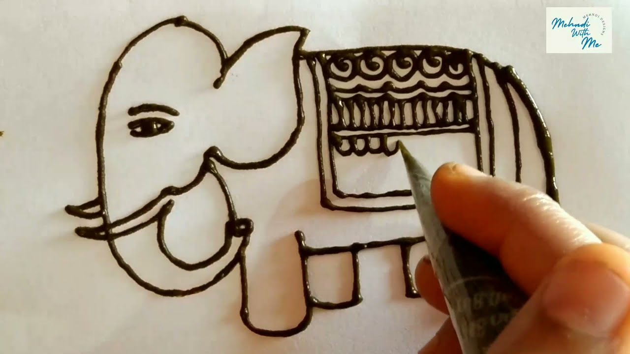 Bridal Mehndi Design Element | Elephant | Mehndi With Me
