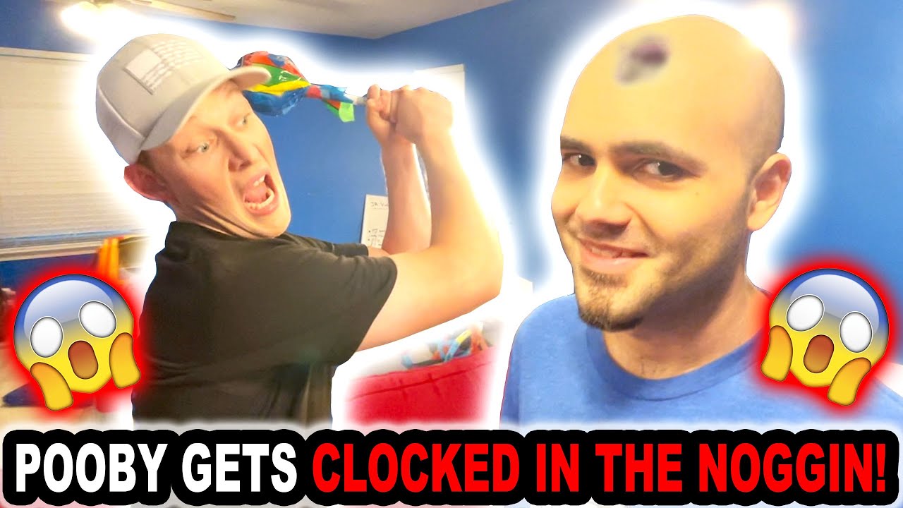 POOBY GETS CLOCKED IN THE NOGGIN!