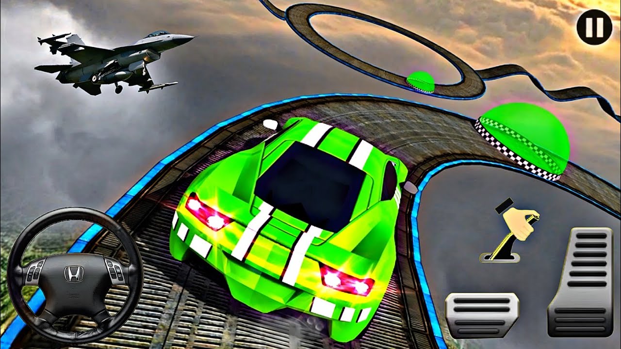 Impossible tracks Stunt Car Impossible Car Games extreme crazy Android Car gameplay.