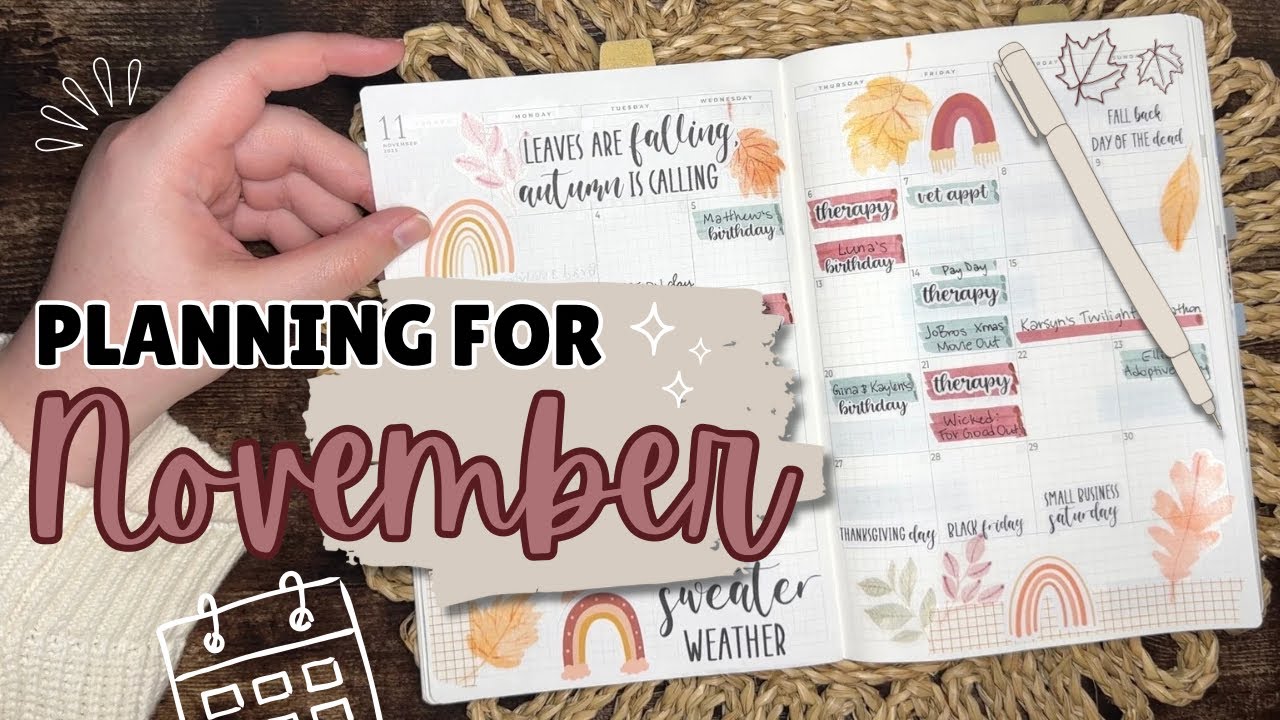 How I Plan My Month | November Plan with Me | Sterling Ink Common Planner