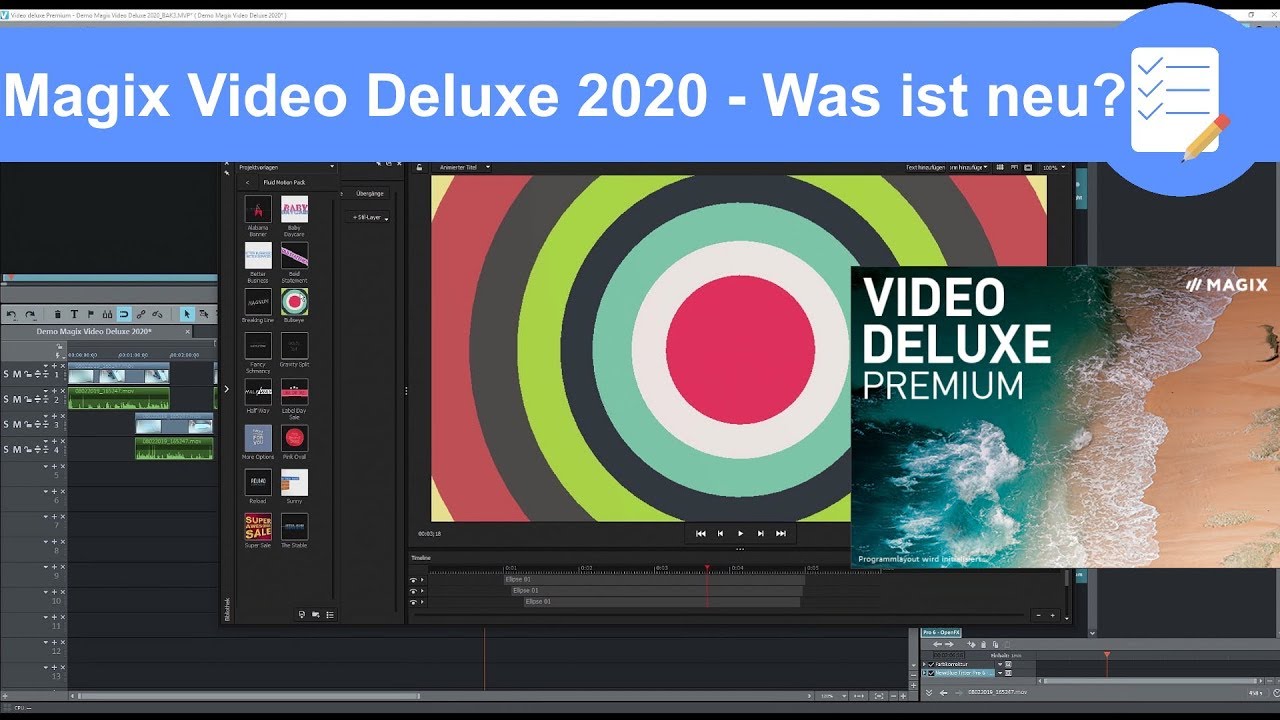 Magix Video Deluxe 2020 - Was ist neu? Lohnt es sich? Kurzvorstellung der neuen Funktionen - Deutsch