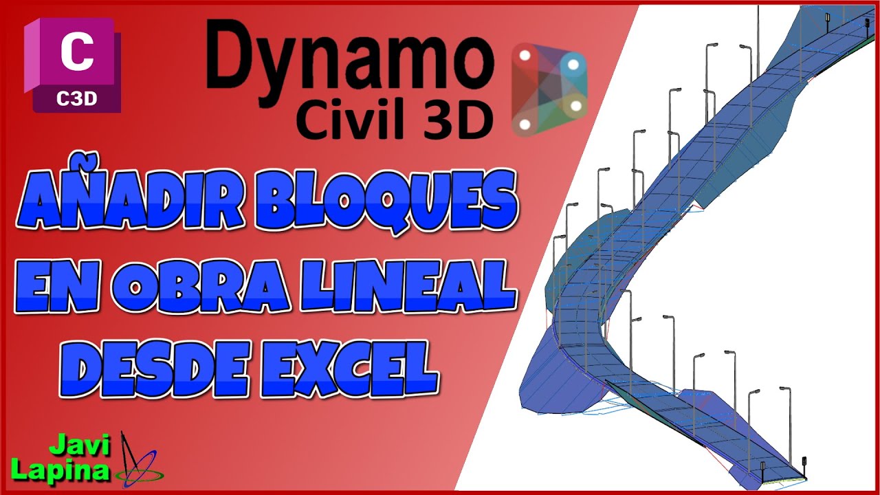 Añadir bloques en obra lineal de Civil 3d con dynamo
