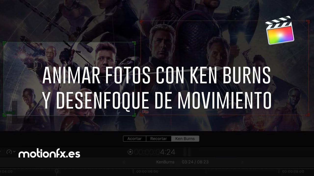 Tutorial Final Cut Pro X: animar fotos con el efecto Ken Burns y desenfoque de movimiento